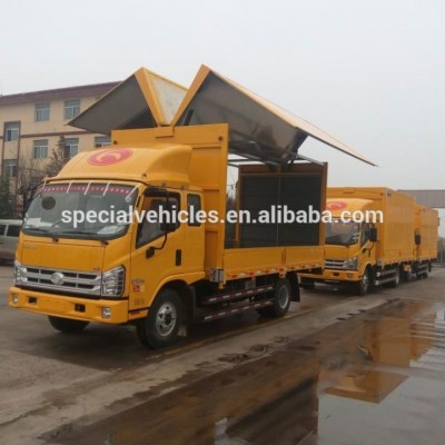 5 tons cargo truck 4x2 light truck wing opening box truck for sale